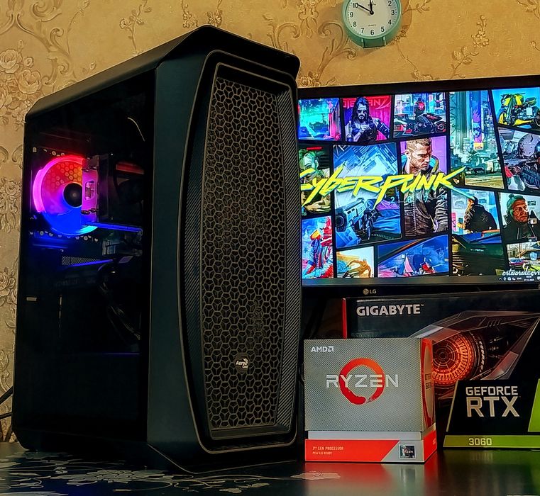 RTX3060+ Ryzen 5 3600+ B450+ 16gb DDR4 игровой комп АМ4
