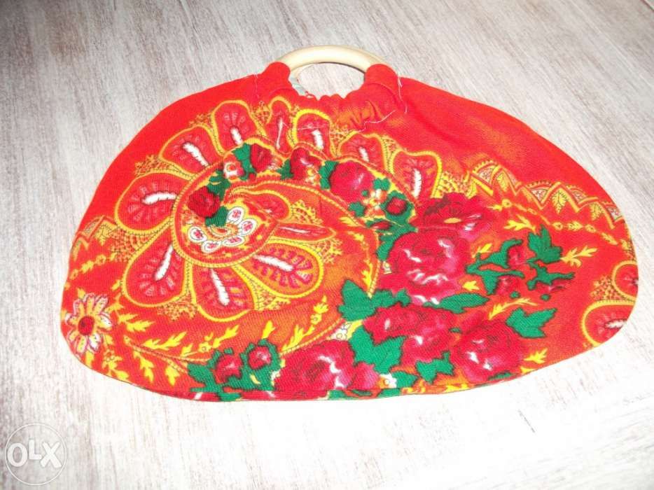 Saco redonda, tamanho médio, de tecido