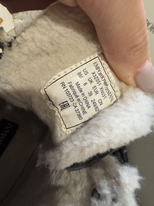 Зимові ботинки Emporio Armani оригінал 39