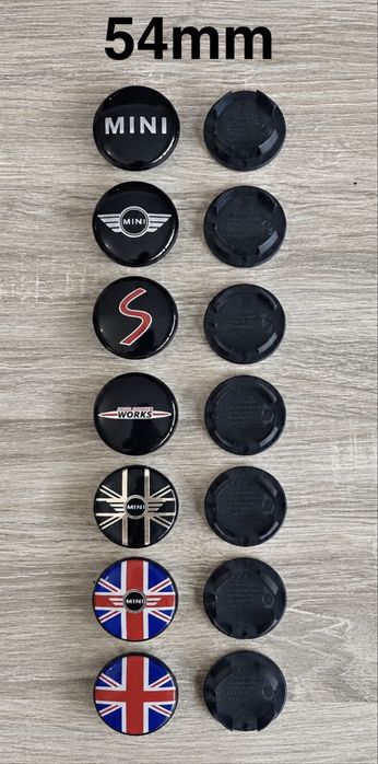 Conjunto 4 Centros Jantes Mini Cooper 54mm 56mm 60mm 65mm 68mm