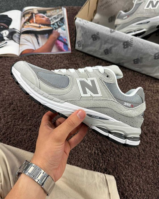 !SALE! Кросівки New Balance 2002r Light Grey Premium 41 42 43 44 45 46 нб чорні