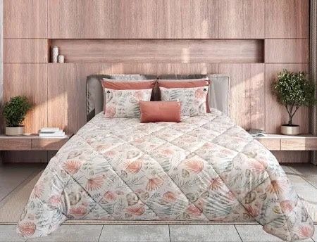 Edredão em veludo estampado digital
