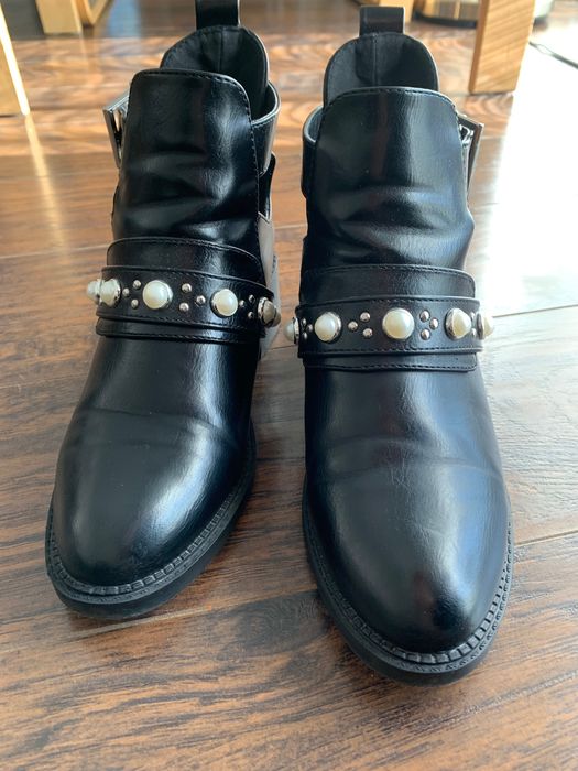 Buty botki czarne damskie 36