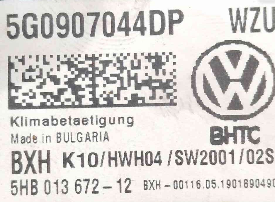 Comando Chauffage / Sofagem 5HB013672 - VW CC B7