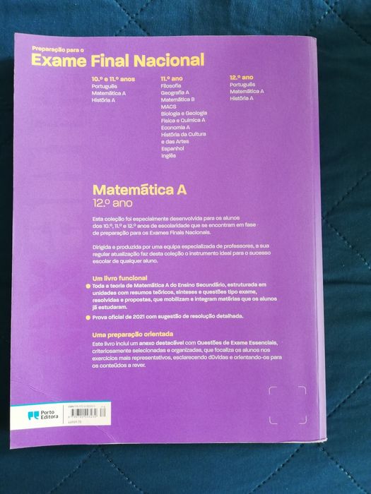 Preparação exame Matematica A 12 ano
