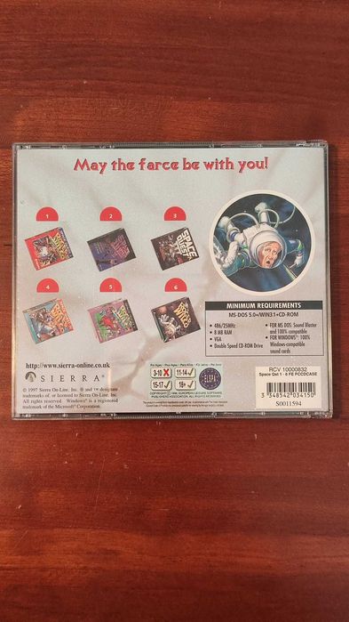 *Novo preço* Jogo PC Space Quest Collection Series 6 Full Games Big Bo