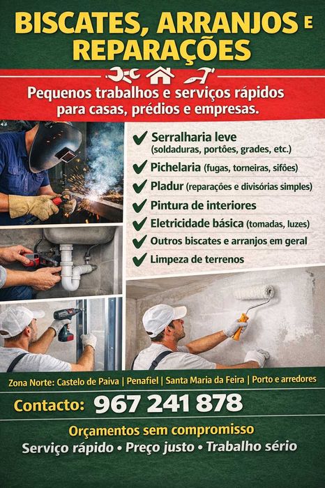 BISCATES, ARRANJOS E REPARAÇÕES – ZONA NORTE