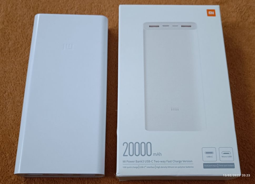 Powerbank Xiaomi 20000mah carregamento rápido  novo em caixa