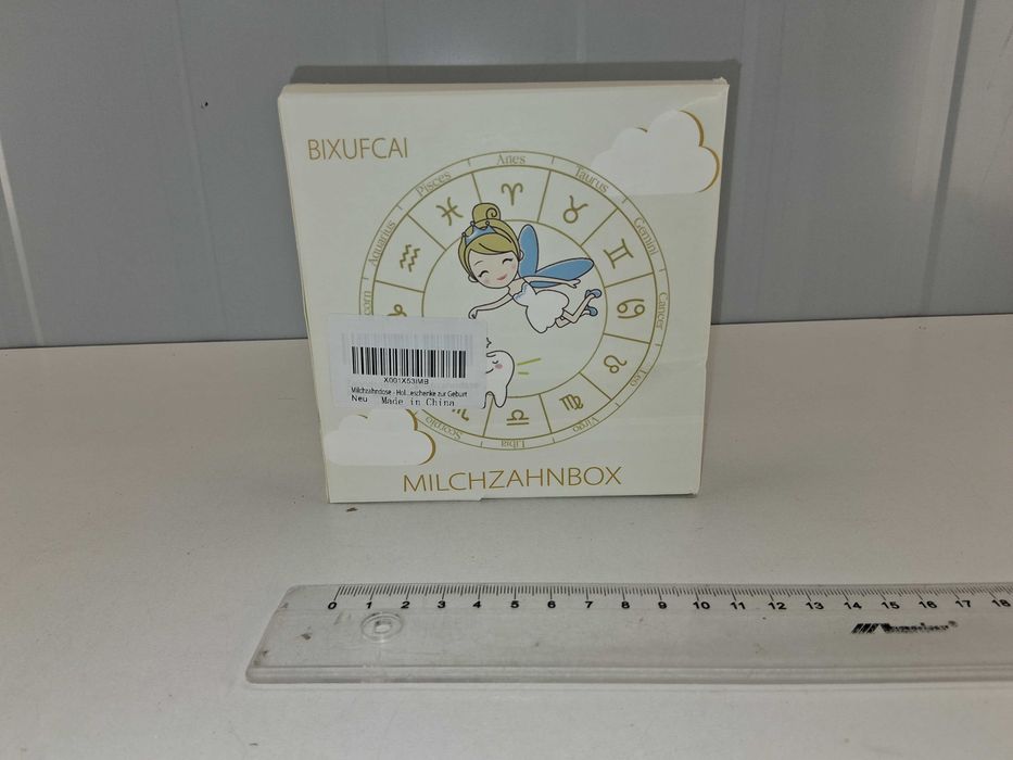 I097 Drewniana Szkatułka Pudełko na Mleczne Zęby Pamiątka Dziecka