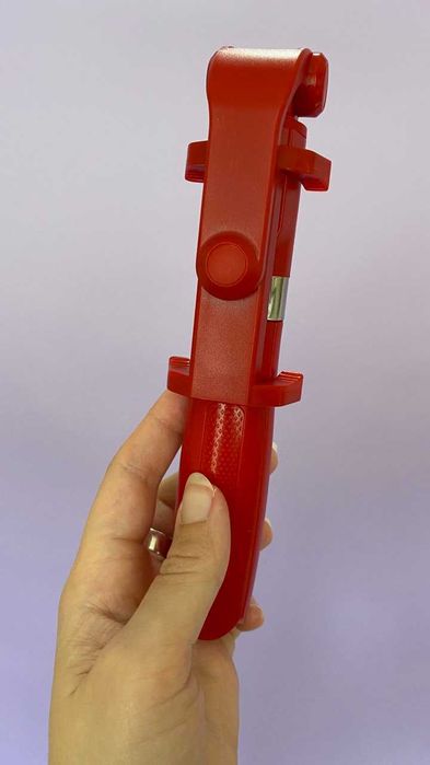 Червона селфі-палка - Віддмінний колір, на подарунок, в коробці, нова