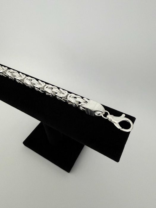 Srebrna Bransoletka Królewska 23,5 CM 107 GRAMY NOWA ! PR. 925 Okazja