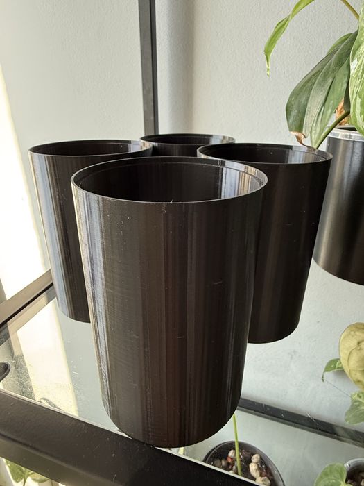 Doniczki do hydroponiki na sadzonki osłonki czarne