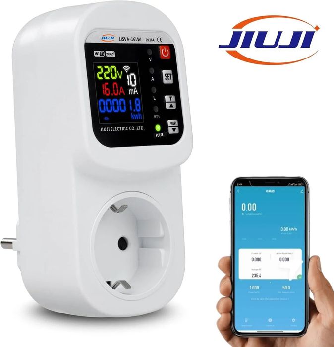 WiFi реле напруги розеточне JJSVA–16LW (16A)