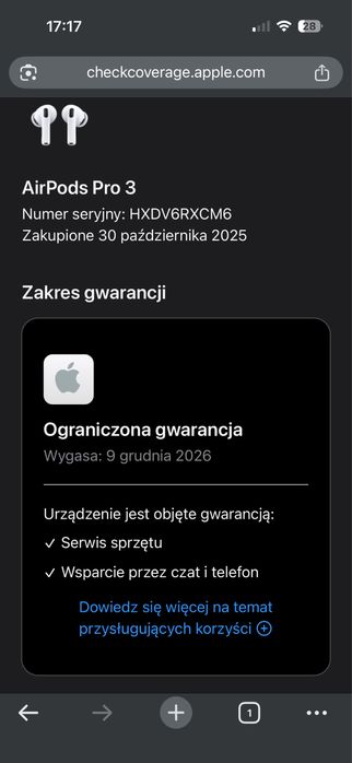 Sluchawki AirPods Pro 3