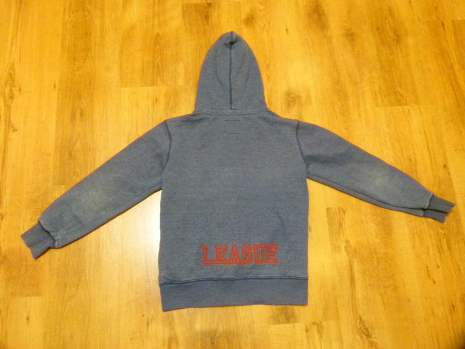 rozm 152 Red & Blue bluza grafitowa z kapturem na zamek chłopięca