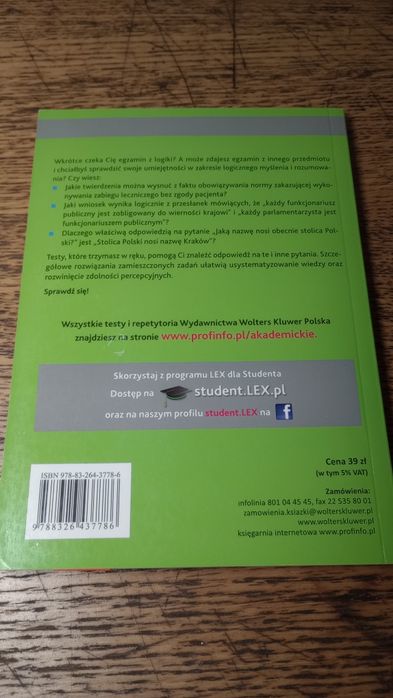 Logika. Testy. Zbigniew Pinkalski.