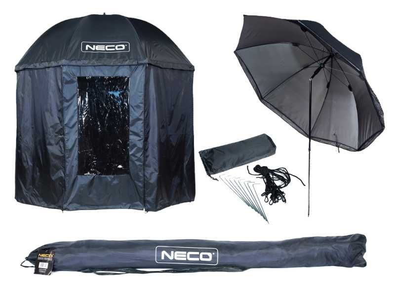 OKAZJA Duży Namiot Wędkarski NECO PRO 250cm Możliwość Regulacji+GRATIS