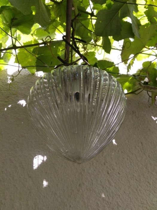Lampa sufitowa antyczna porcelanowa szklana