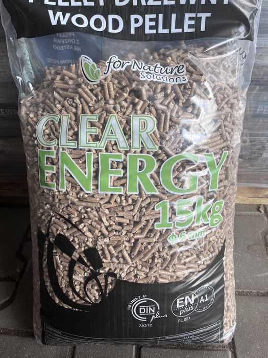 Pellet drzewny 6mm Clear Energy EN A1 Dostępny