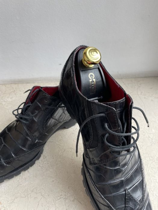 Туфли Zilli крокодил.