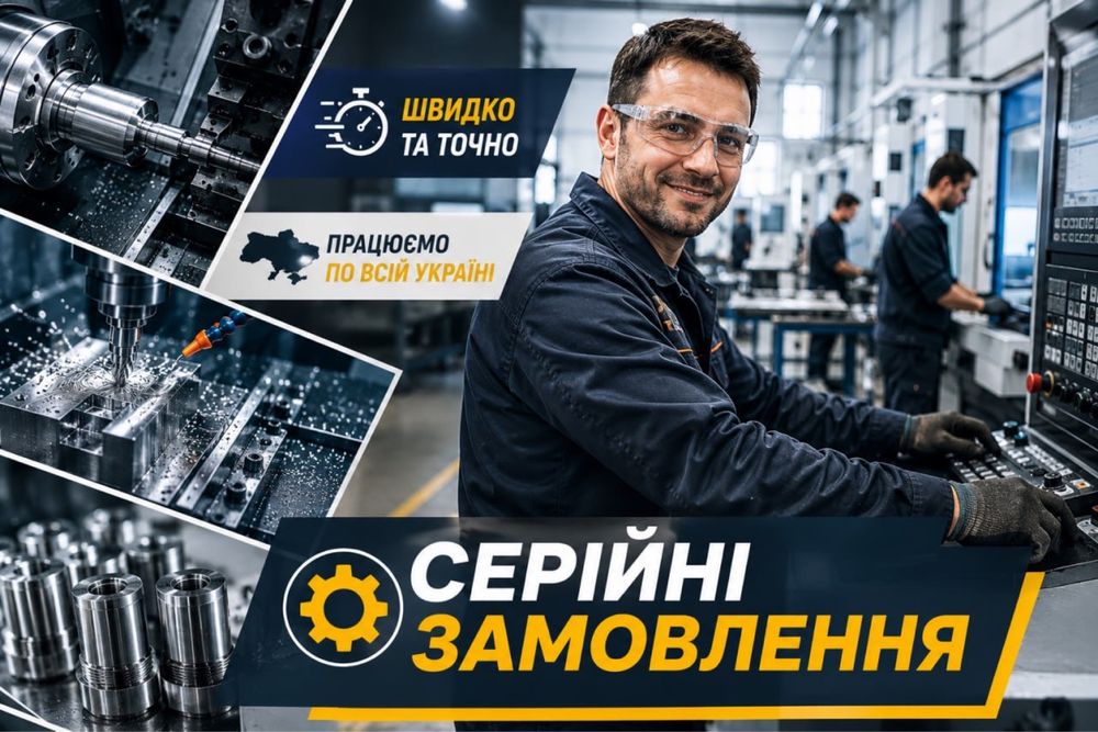 -10% на ПЕРШИЙ ЗАКАЗ‼️ЧПУ Токар Фрезерна обробка Різання металу Свердління