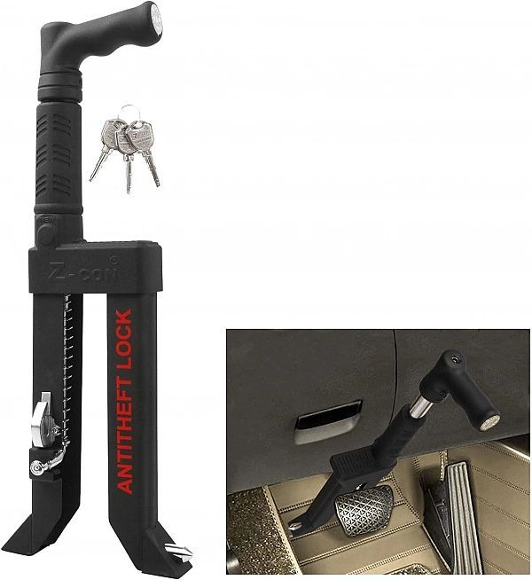 blokada pedała hamulca sprzęgła samochodu zabezpieczenie przed kradzie