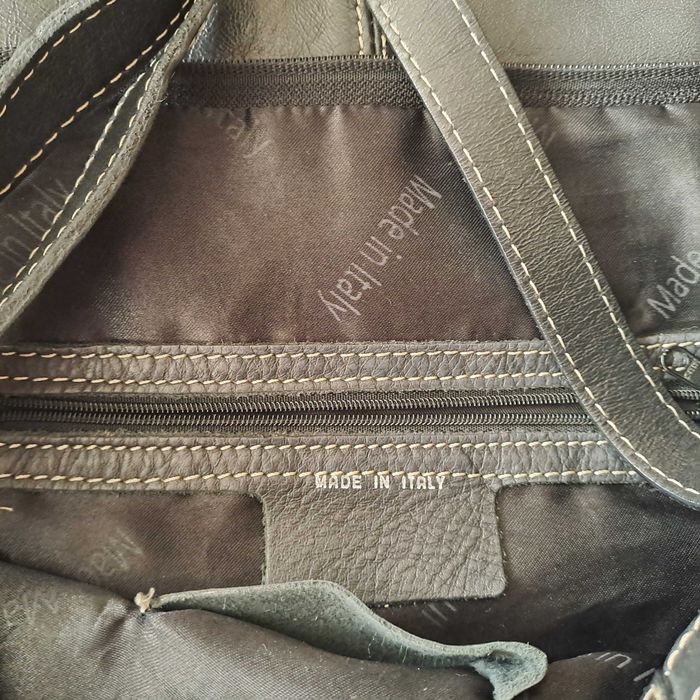 Skórzana włoska torba shopper