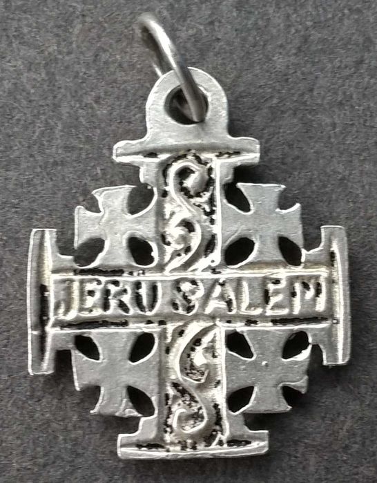 Cruz de Jerusalém em Prata
