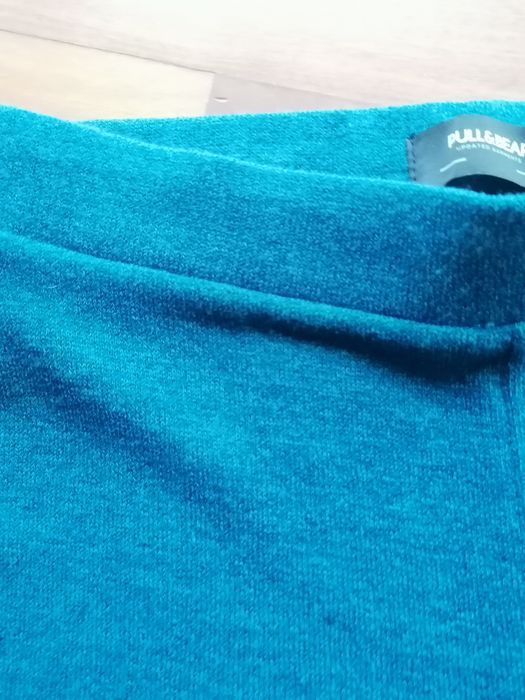 Calças de malha super elegantes em tam M