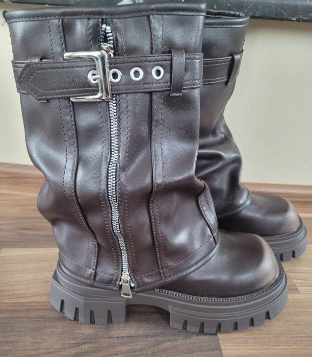 Buty botki damskie typu Biker r. 39