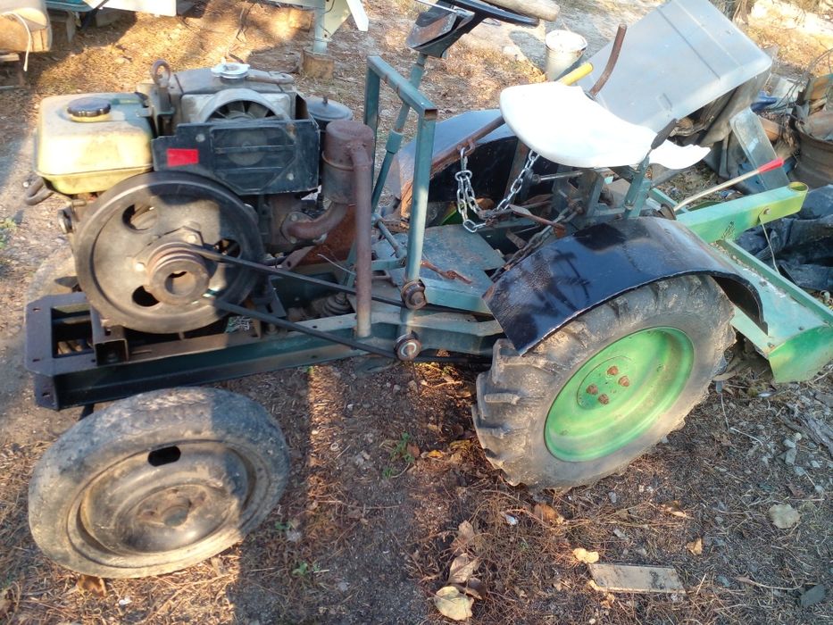 Мотоблок на 4 колесах на 8 коней