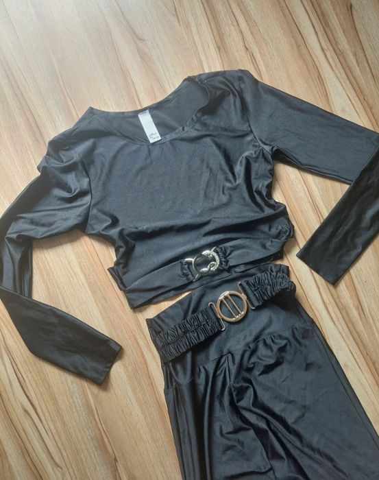 Komplet lycra czarny