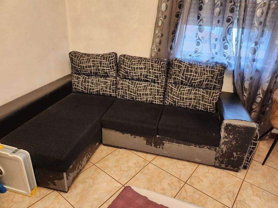 Sofá 3 lugares com chaise-longue