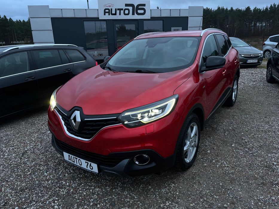 Renault Kadjar 1.6benz-164ps, bezwyp. BOSE, Full Opcja, LED, kóra,Navi,1-wł.JAK NOWY