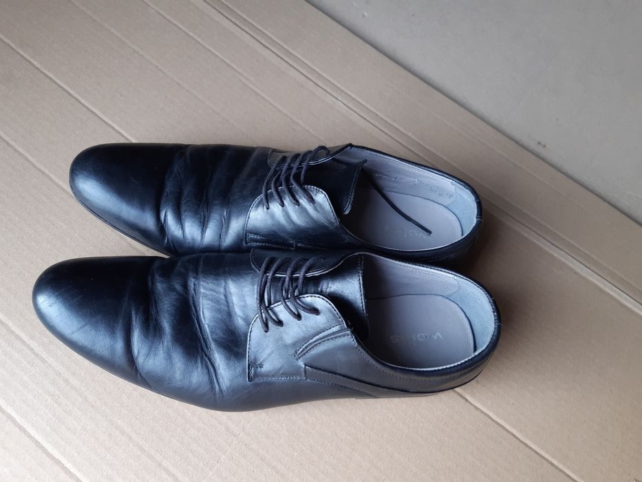 Buty garniturowe, trzewiki Wojas skóra  r. 45