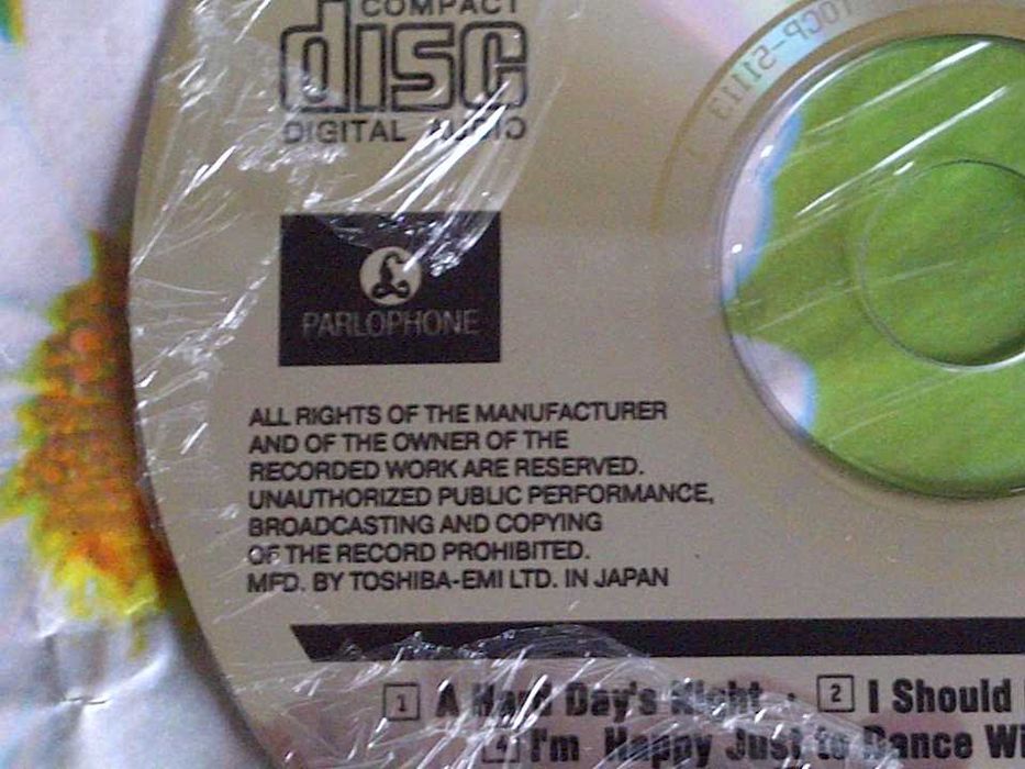 CD    s\s    20 bit     the Beatles   Toshiba   Japan