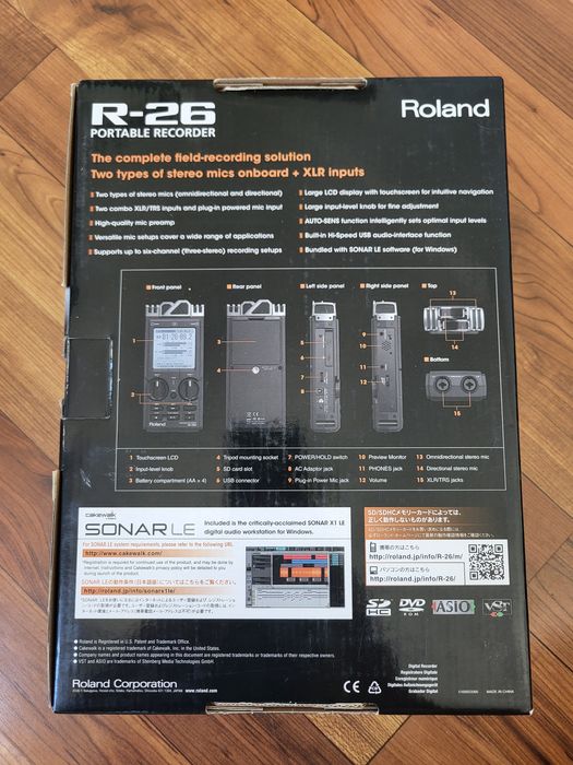 Przenośny rejestrator Roland R-26