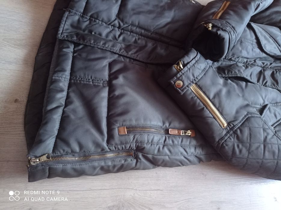 Kurtka zimowa parka ZARA z kapturem XS S 36 38