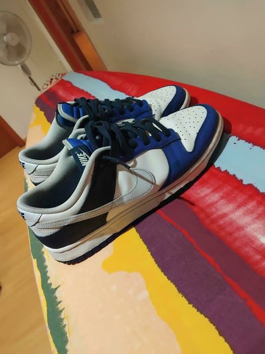 Tênis Nike dunk azul e branco