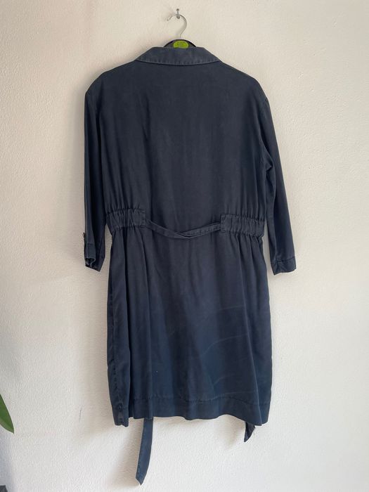 Vestido camiseiro azul