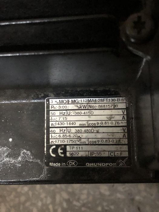 Silnik pompy GRUNDFOS 3MOT MG 112