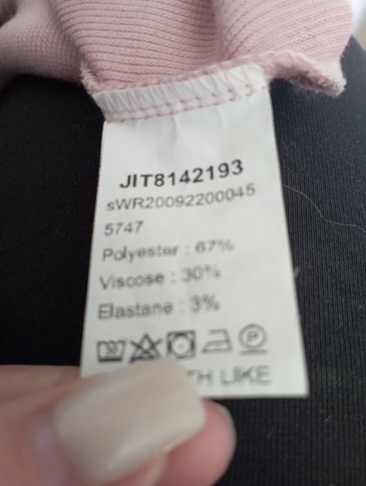 Bluzka Shein roz 34 Xs, długość całkowita 
51 cm, szerokość od pachy d