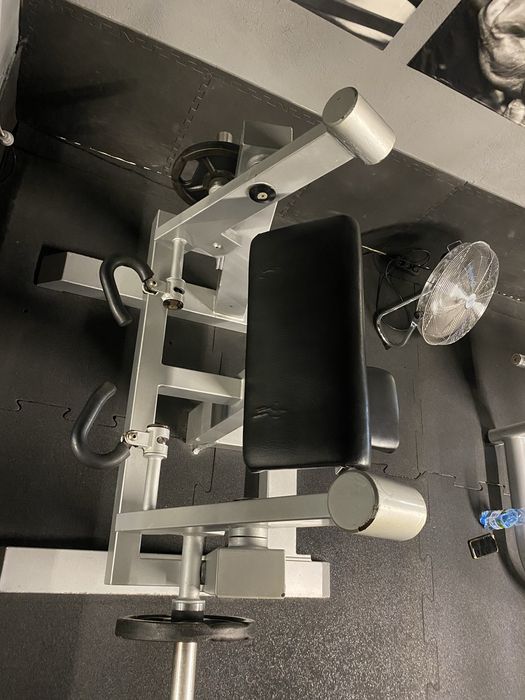 Maszyna hammer na biceps, HBP, modlitewnik, wyposażenie siłowni