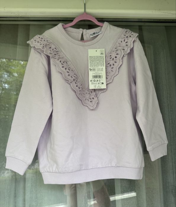 NOWA cienka liliowa bluza rozm.98