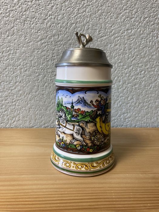 Музыкальная и оловянная пивная кружка Коллекционная  редкая