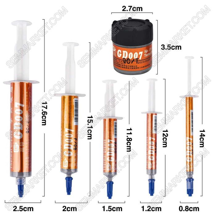 Термопаста GD007 / GD-2 оригінал 1-30 г — для ноутбука/ПК, CPU/GPU
