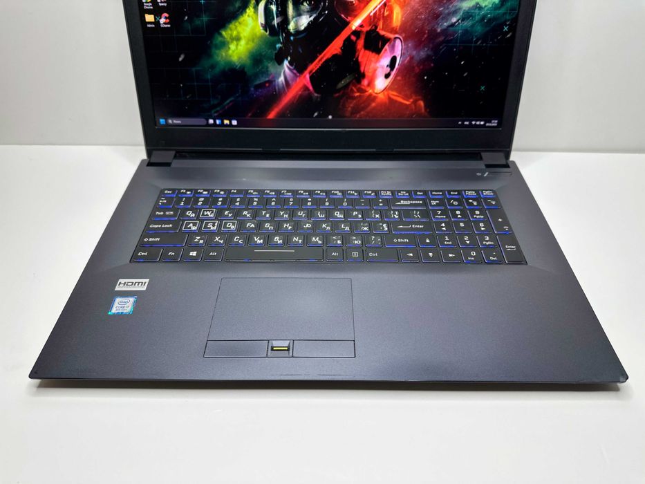 Ігровий Clevo N870EK, i7-8750H, 16Gb, SSD256+500, GTX 1050Ti, FHD IPS
