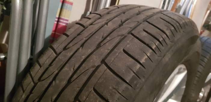 Komplet alufelgi + opony letnie Bridgestone 215x65 R16 do WV/SKODA