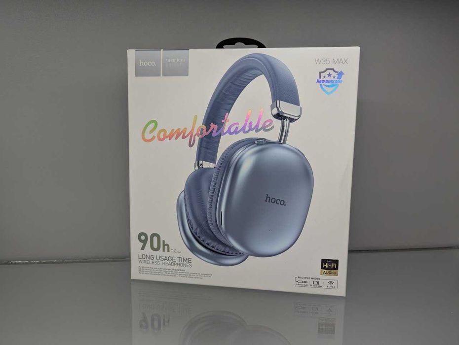 Держат 90 часов! Наушники беспроводные Hoco W35 Max для iphone аирподс