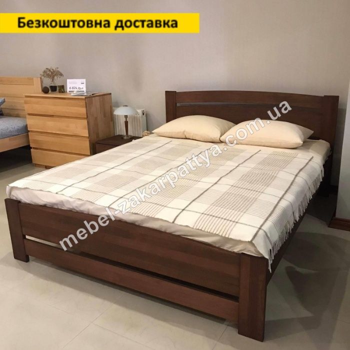 Ліжко деревяне двоспальне. Двуспальная кровать 90,120,140,160,180х200.